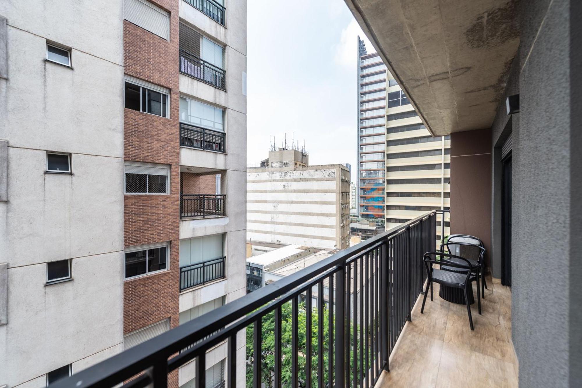 83 New Studio Next Paulista Av, Fast Wifi And Balcony サンパウロ エクステリア 写真