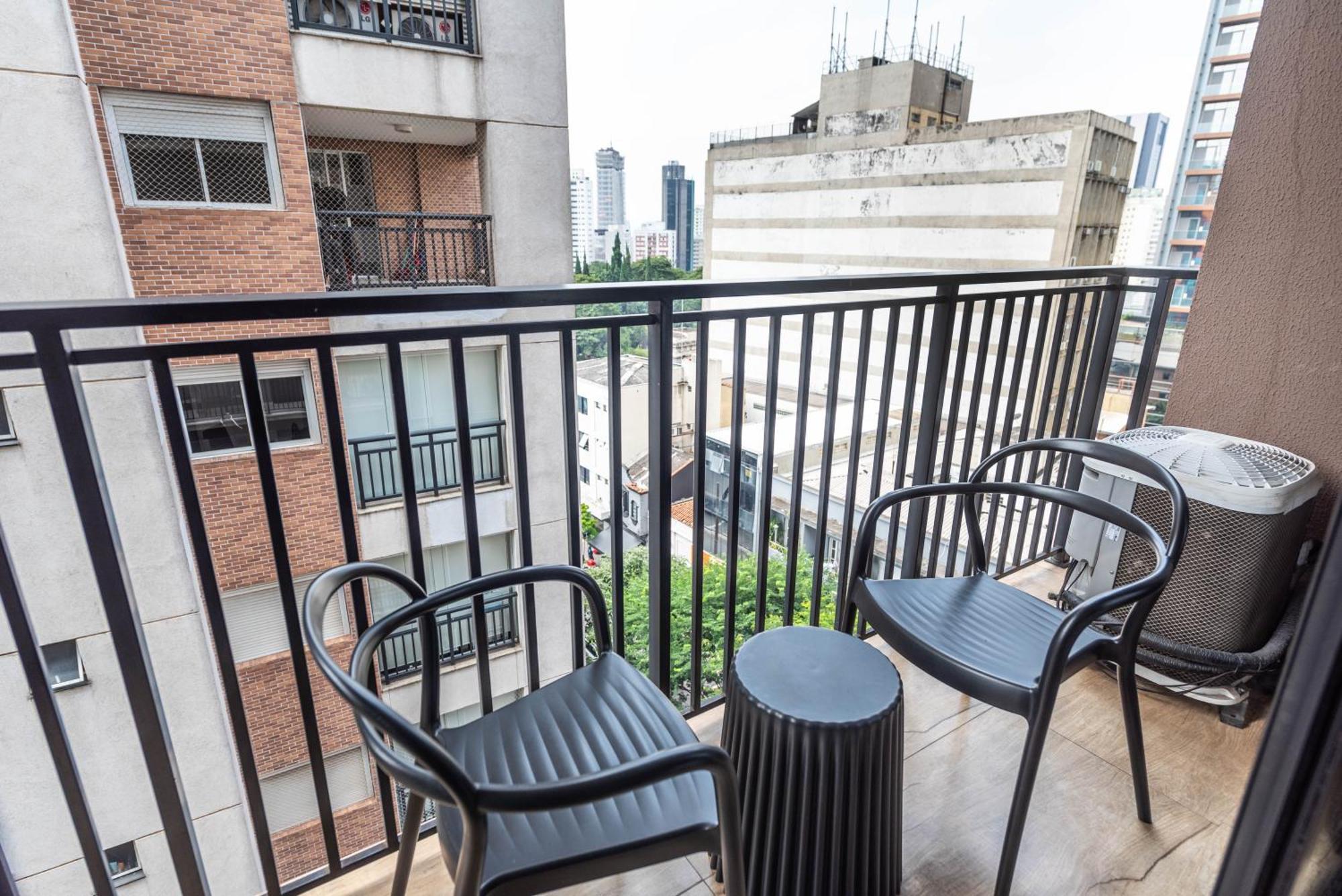 83 New Studio Next Paulista Av, Fast Wifi And Balcony サンパウロ エクステリア 写真